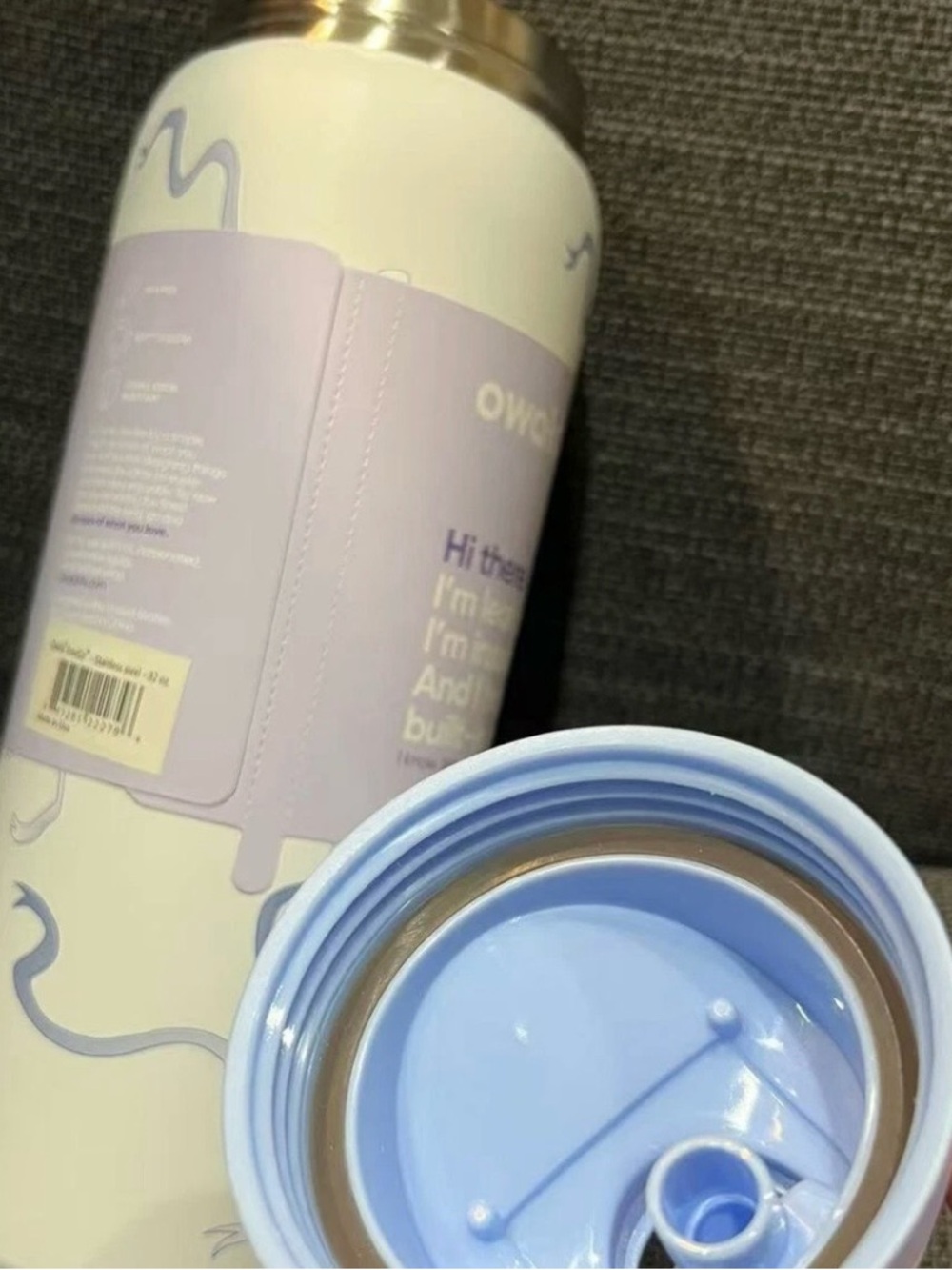 Owala water bottle tied and true blue bows 32 oz freesip uo exclusive - Picture 4 of 12